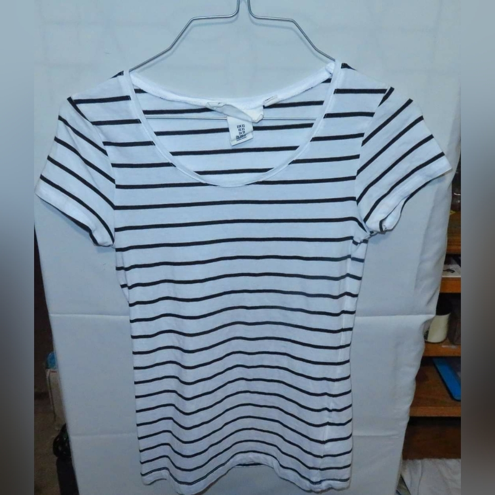 LOGG B&W Stripe Tee XS